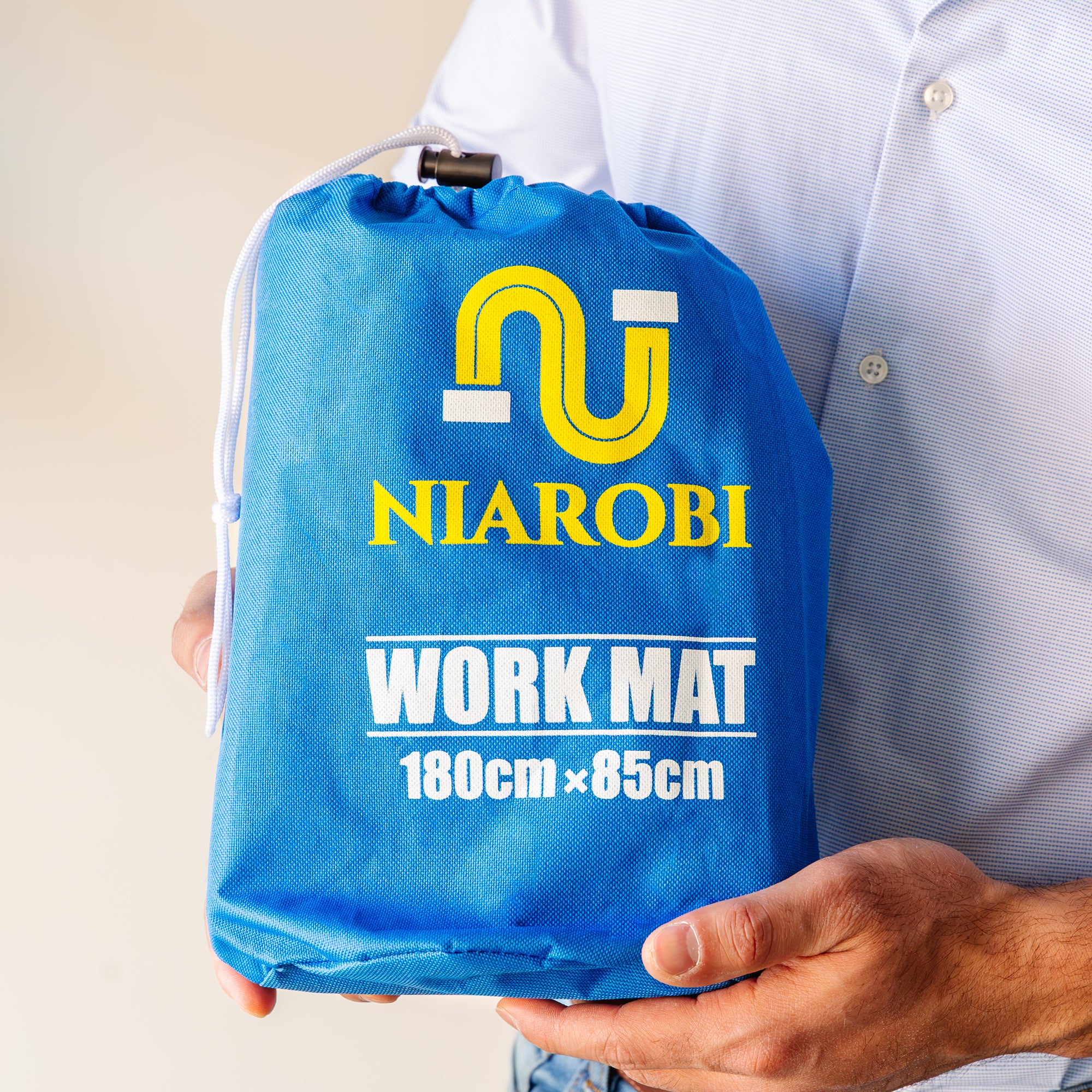 Plumbers Floor Protector Mat - Non-Slip, Water-Resistant Protective Work Surface for Professional and DIY Projects - Chemical-Proof Carpet Guard with Carry Pouch - Plumbing Tools and Equipment - Blue