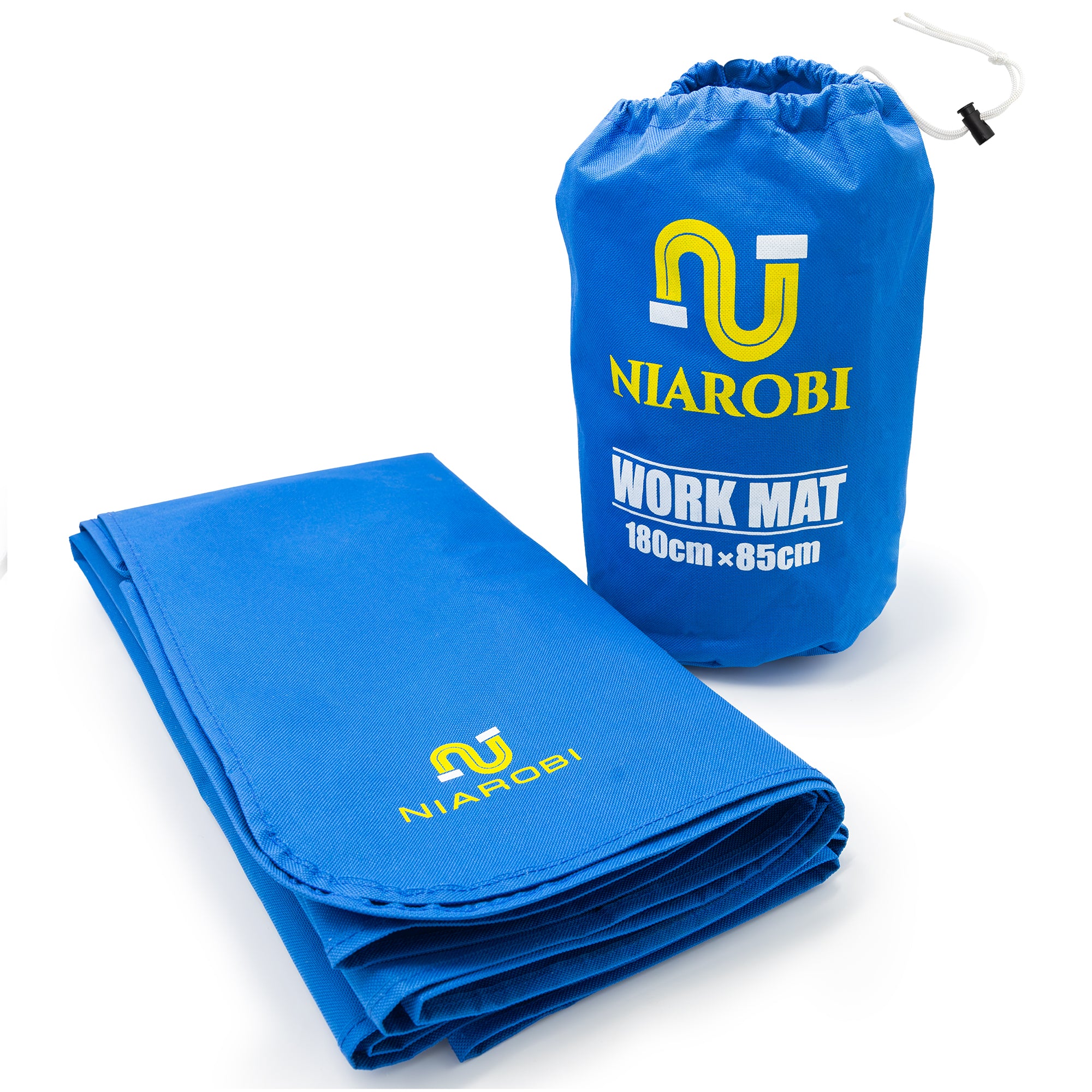 Plumbers Floor Protector Mat - Non-Slip, Water-Resistant Protective Work Surface for Professional and DIY Projects - Chemical-Proof Carpet Guard with Carry Pouch - Plumbing Tools and Equipment - Blue